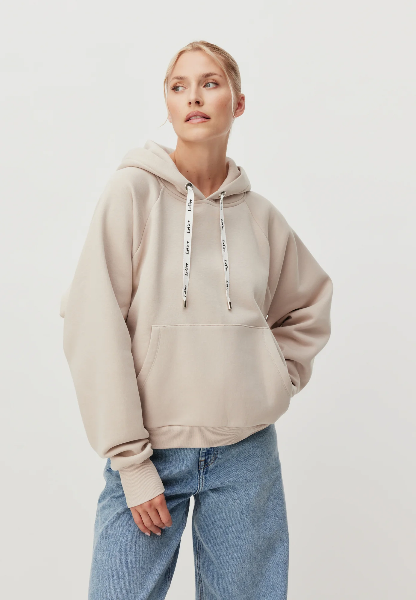 Hoodie Zippé Confort Taupe
